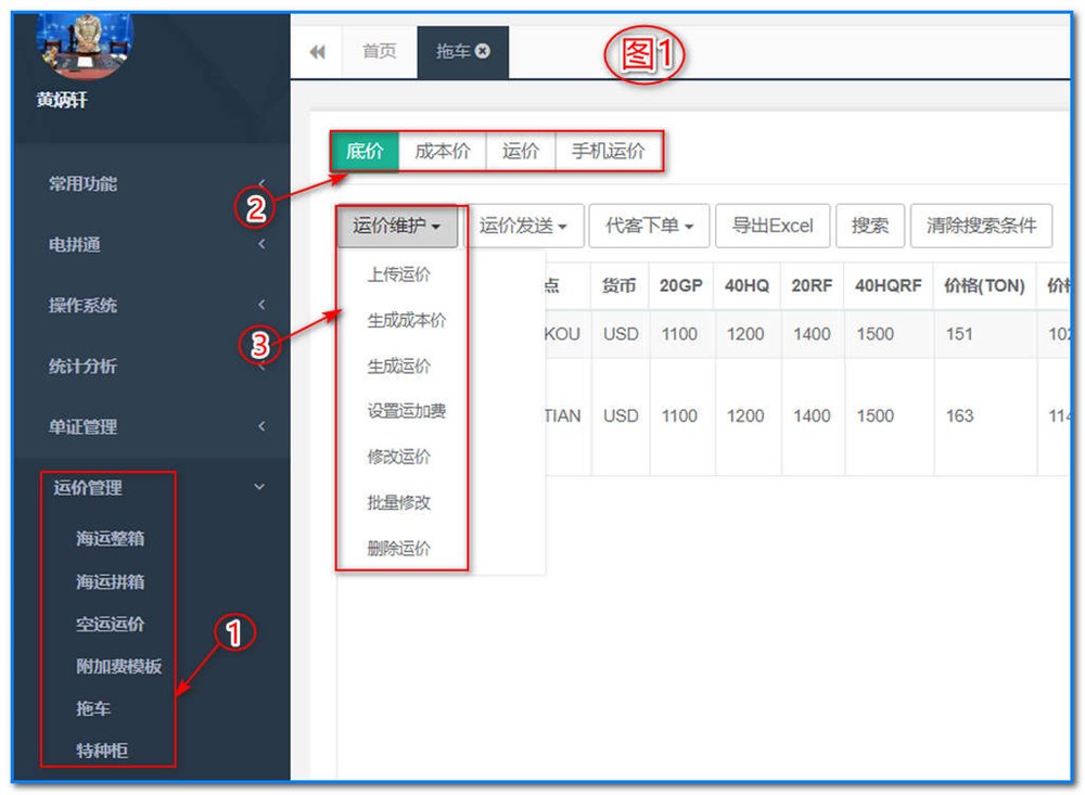 通用運(yùn)費(fèi)網(wǎng)-運(yùn)價(jià)管理-拖車運(yùn)價(jià)維護(hù)操作說(shuō)明④